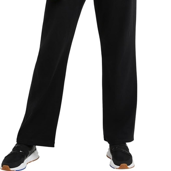 Champion Women's Black Lounge Cotton Pants, Standard Fit, Lightweight Size Large - Picture 5 of 8